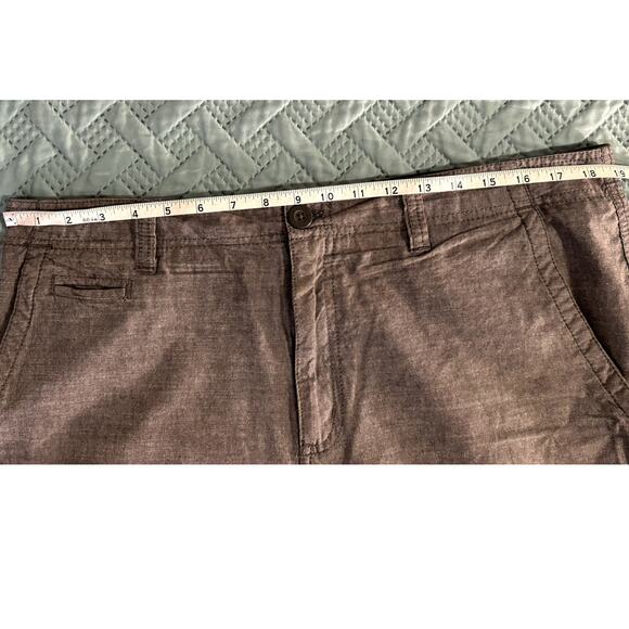 Faded Glory Mens Gray Chino Shorts Waist 36 - 100% Cotton Casual Vacation Wear - Picture 8 of 9